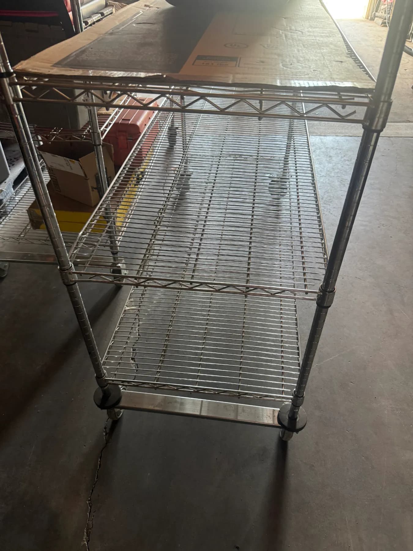 rolling shelves